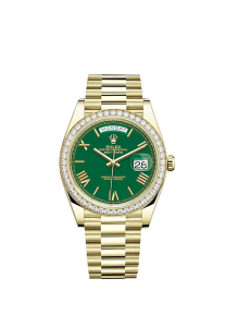 Rolex Day-Date, 40mm, 18k Yellow Gold and Diamonds, Ref# 228348rbr-0040