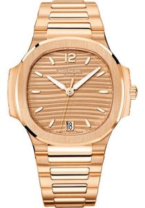 Patek Philippe Nautilus Ladies Automatic – 35.2 mm – Rose Gold – Golden Brown Opaline Dial – 7118/1R-010