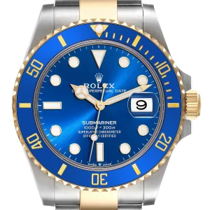 Rolex Submariner 41 Steel Yellow Gold Blue Dial Mens Watch 126613 Box Card 41mm